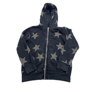 Nununu Star Zip Hoodie in Black